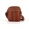 pochette en cuir marron
